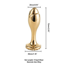 Металлическая анальная пробка LOCKINK SEVANDA Pearl Rose-shape Anal Plug, с искусственной жемчужиной