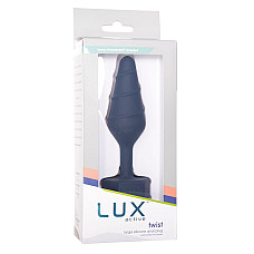 Анальная пробка Lux Active Twist Plug Large Blue