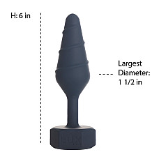 Анальная пробка Lux Active Twist Plug Large Blue