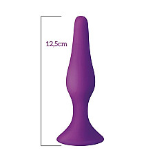 Анальная пробка на присоске MAI Attraction Toys №34 Purple, длина 12,5см, диаметр 3,2см
