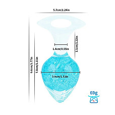 Анальна пробка Liebe Seele Heart-shaped Crystal Anal Plug - Blue Medium
