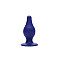 Анальная пробка SilexD (Model 2 size M) Blue двухслойная, силикон+Silexpan
