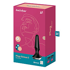 Анальная смарт-вибропробка Satisfyer Plug-ilicious 2 Black
