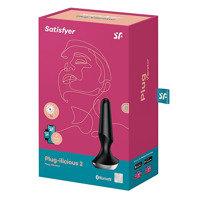 Анальна смарт-вібропробка Satisfyer Plug-ilicious 2 Black
