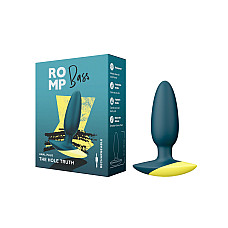 Анальная вибропробка Romp Bass Dark Green, силикон, перезаряжаемая, макс. диаметр 3 см