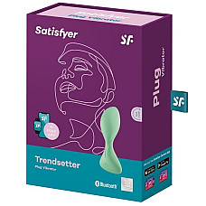 Анальная смарт-пробка с вибрацией Satisfyer Trendsetter Green
