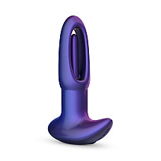 Анальная пробка с виброязычком Hueman - Voyager Butt Plug With Tapping