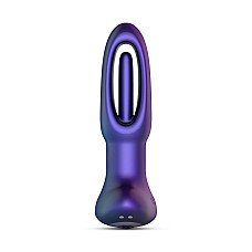 Анальная пробка с виброязычком Hueman - Voyager Butt Plug With Tapping