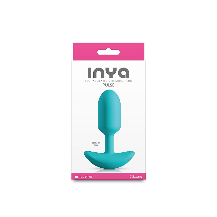 Анальная пробка с вибрацией NS Novelties INYA - Pulse - Teal