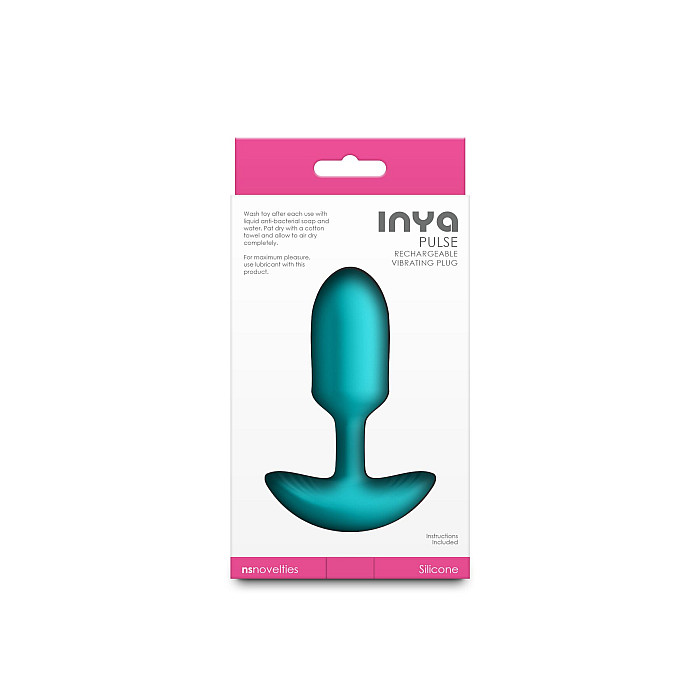 Анальная пробка с вибрацией NS Novelties INYA - Pulse - Teal