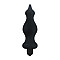 Анальная пробка с вибрацией Adrien Lastic Bullet Amuse Black, макс. диаметр 3,9см