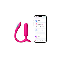 Анальная смарт-вибропробка Lovense Lush Anal, очень мощная, LED-подсветка