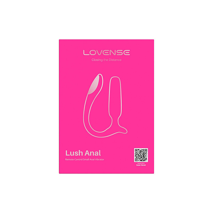 Анальная смарт-вибропробка Lovense Lush Anal, очень мощная, LED-подсветка