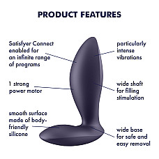 Анальная смарт-пробка с вибрацией Satisfyer Power Plug, очень мощная