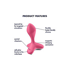 Анальная пробка с вибрацией Satisfyer Game Changer Pink