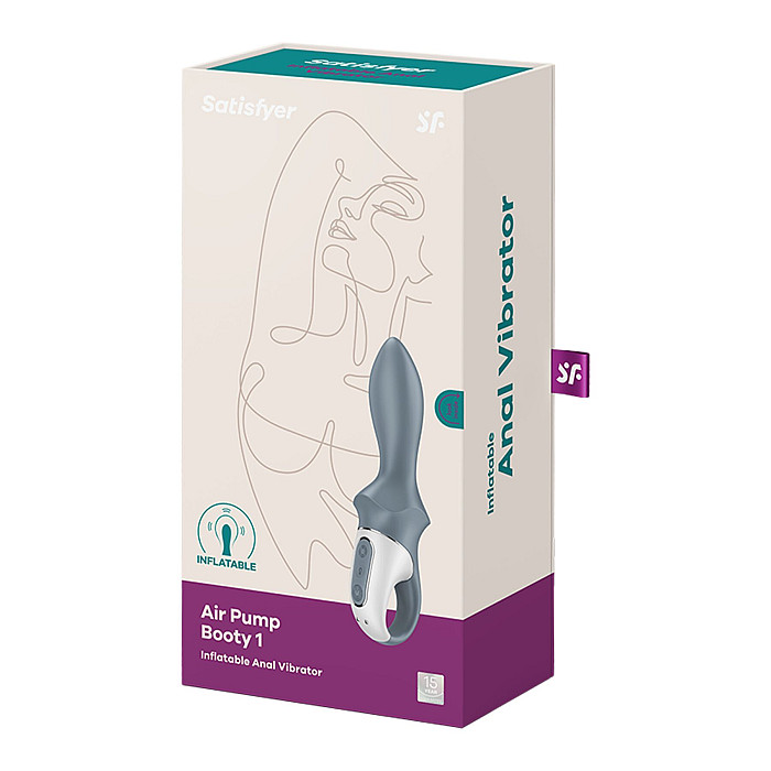 Анальний вібратор Satisfyer Air Pump Booty 1, надувається