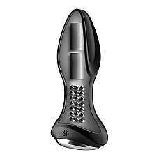 Анальная смарт вибропробка с жемчужным массажем Satisfyer Rotator Plug 2+ Black