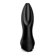 Анальная смарт вибропробка с жемчужным массажем Satisfyer Rotator Plug 2+ Black