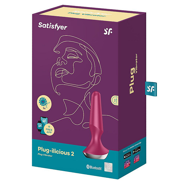 Анальна смарт-вібропробка Satisfyer Plug-ilicious 2 Berry