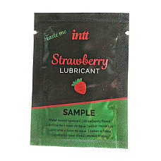 Пробник лубриканта на водной основе Intt Strawberry (2 мл)