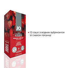 Набір лубрикантів Foil Display Box – JO H2O Lubricant – Strawberry – 12 × 10ml