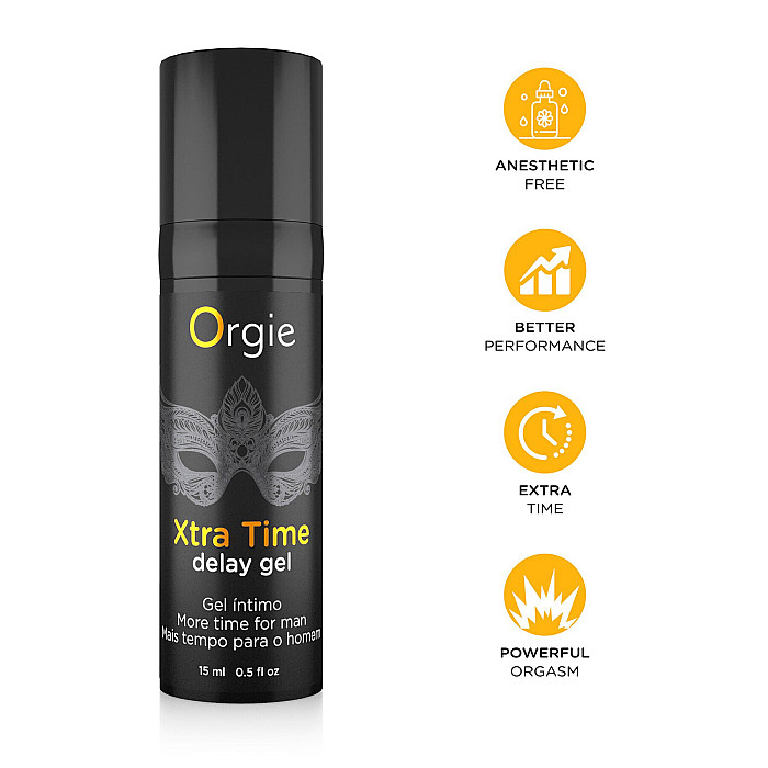 Гель-пролонгатор Orgie Xtra Time Delay Gel, 15 мл, на водній основі, без анестетиків