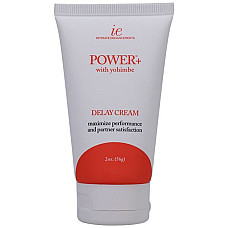 Потужний крем-пролонгатор Doc Johnson Power+with Yohimbe Delay Cream, екстракт Йохимбе, 56 г