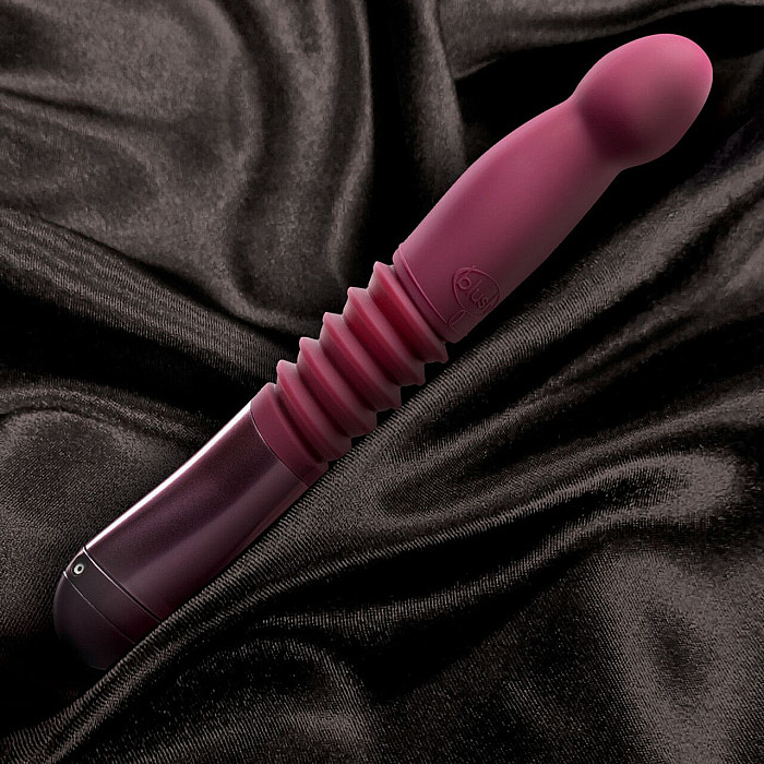 Пульсатор для точки G Blush Temptasia – Trixie Thrusting Dildo – Wine Red, 3 скорости