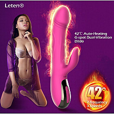 Вибратор-пульсатор Leten Automatical Thrusting Vibrator с подогревом, перезаряжаемый, 10 режимов