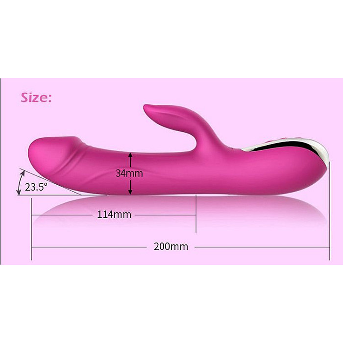 Вибратор-пульсатор Leten Automatical Thrusting Vibrator с подогревом, перезаряжаемый, 10 режимов