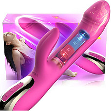 Вибратор-пульсатор Leten Automatical Thrusting Vibrator с подогревом, перезаряжаемый, 10 режимов