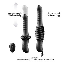 Пульсатор с вибрацией Dorcel Deep Orgasm, 2 независимых мотора, подогрев до 41 °C, пульт ДУ