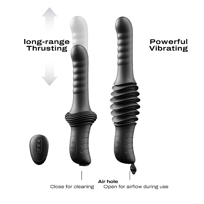 Пульсатор с вибрацией Dorcel Deep Orgasm, 2 независимых мотора, подогрев до 41 °C, пульт ДУ
