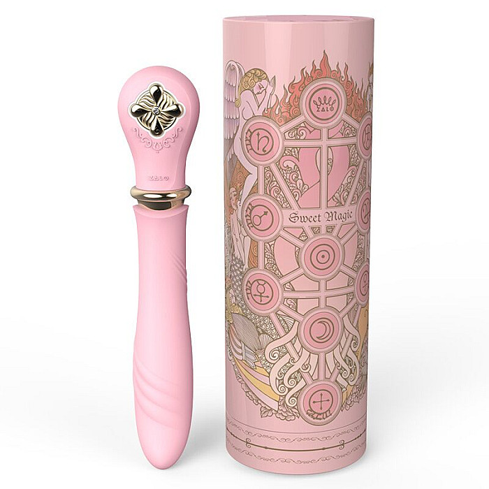 Пульсатор із підігрівом Zalo Sweet Magic - Desire Fairy Pink, турбо режим
