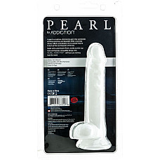 Жемчужный фаллоимитатор на присоске ADDICTION — Pearl by Addiction 7,5″ Dong, вибропуля в подарок