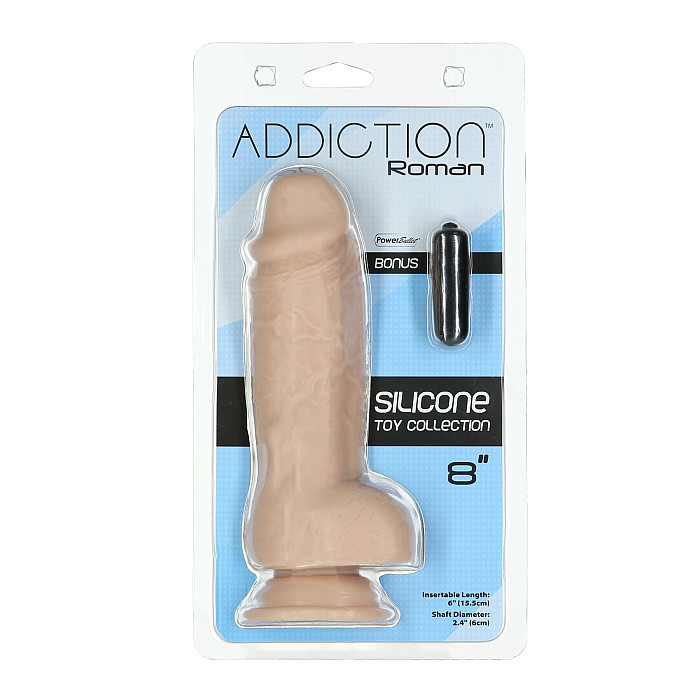 Реалистичный фаллоимитатор ADDICTION Roman 8″ Girthy Dong, длина 22 см, диаметр 6 см