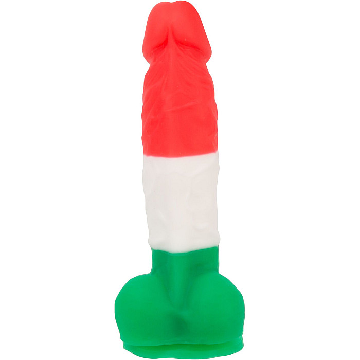 Кольоровий фалоімітатор ADDICTION - LEONARDO - 7 "- 3 COLOURS, 17,8 см, силікон