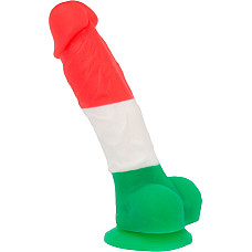 Цветной фаллоимитатор ADDICTION - LEONARDO - 7" - 3 COLOURS, 17,8 см, силикон