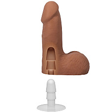 Фаллоимитатор Doc Johnson The Realistic Cock ULTRASKYN - 5 Inch with Balls Caramel