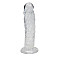 Прозорий фалоімітатор Alive Jelly Dildo Empire, ТПЕ, присоска, діаметр 4,3см, довжина 19,3см