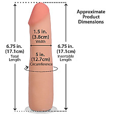 Фаллоимитатор Doc Johnson The Realistic Cock ULTRASKYN - 7 Inch Vanilla