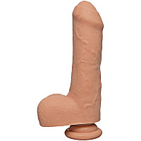 Фалоімітатор Doc Johnson The D - Uncut D - 7 Inch With Balls ULTRASKYN, діаметр 4,5 см, необрізаний