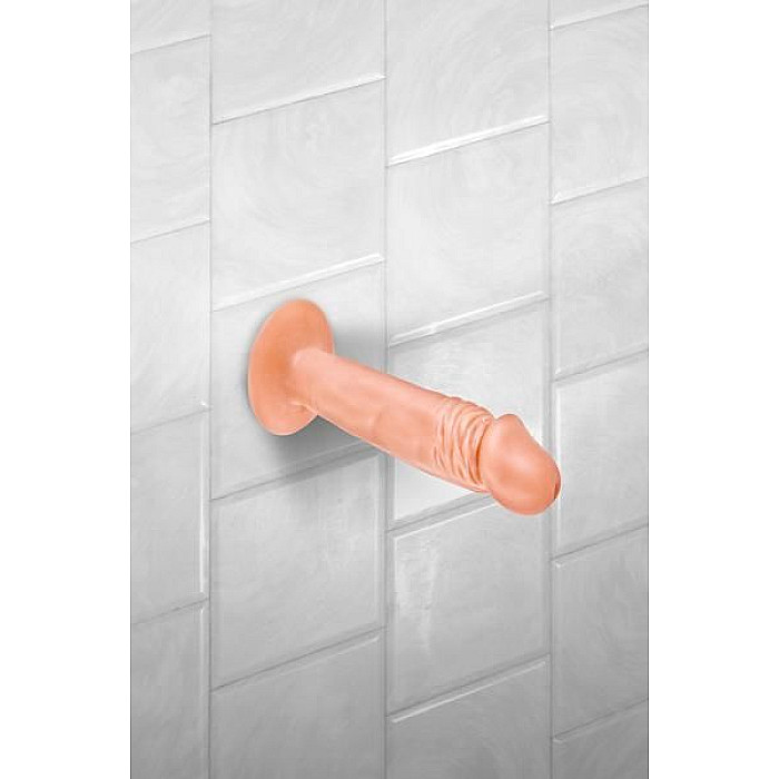 Фалоімітатор Real Body — Real Zack Flesh, TPE, діаметр 3,7 см