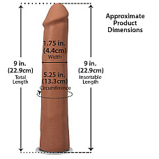 Фаллоимитатор Doc Johnson The Realistic Cock ULTRASKYN - 9 Inch Caramel