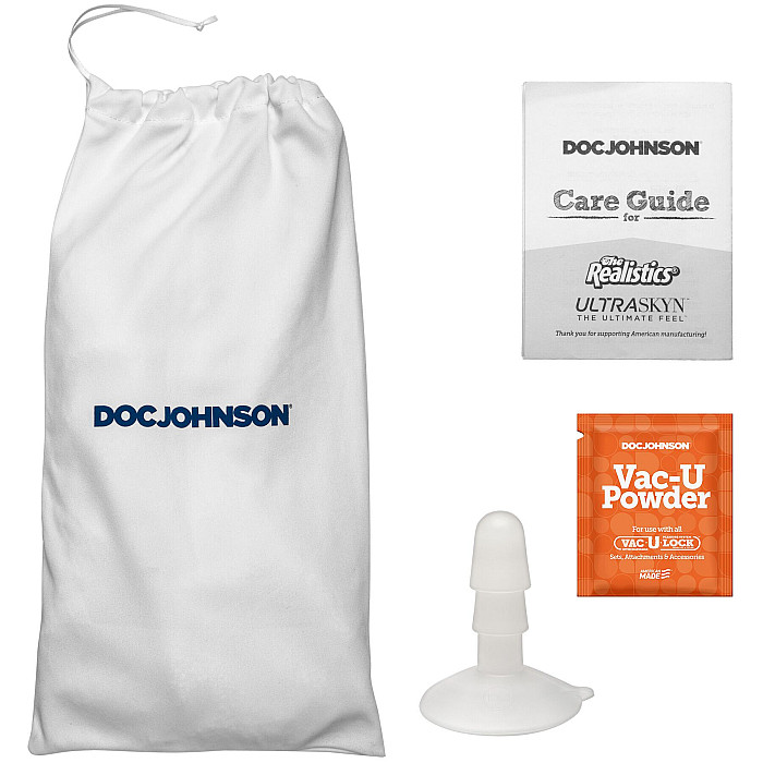 Фаллоимитатор Doc Johnson The Realistic Cock ULTRASKYN - 7 Inch with Balls Caramel