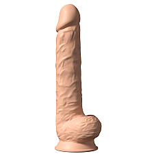 Фаллоимитатор SilexD Kingston Flesh (MODEL 15in), двухслойный, силикон+Silexpan, диаметр 7 см
