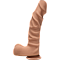 Фаллоимитатор Doc Johnson The D - Ragin D - 9 Inch With Balls - ULTRASKYN - Caramel, диаметр 5,1см