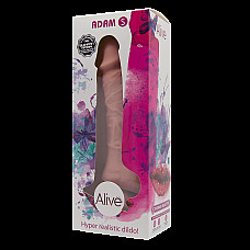 Фаллоимитатор Alive Adam Flesh S, двухслойный, силикон+ Silexpan, диаметр 3,5см