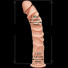 Фаллоимитатор Doc Johnson The D - Ragin D - 10 Inch Without Balls - ULTRASKYN, диаметр 3,8см