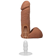 Фаллоимитатор Doc Johnson The Realistic Cock ULTRASKYN - 6 Inch with Balls Caramel